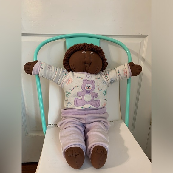 Vintage 80’s 22 inch Soft Sculpture Handmade African American Doll - Picture 1 of 7